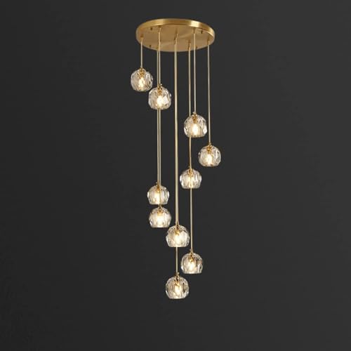 Chandelier en cristal LED G9 moderne pour éclairage chic de chambre et salle à manger