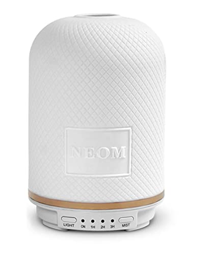 Neom – Wellbeing Pod Essential Oil Diffuser & Focus The Mind (0.33Fl Oz) Ultrasonic Aroma With Ceramic Cover, Led Light & Timer… #TOP1