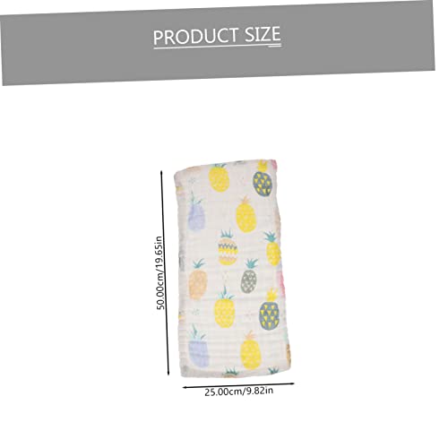 Beaupretty 3Pcs Cotton Towels Multi Functional Face Burp Sweat Towels for Newborns Soft Absorbent for Sensitive Skin for Drool and Care2