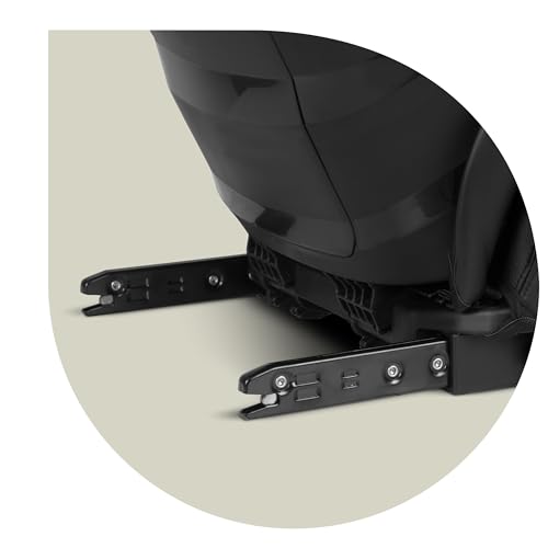 Nukido Kindersitz Kinderautositz 15 Bis 36 kg Autositz Für Kinder 4 Bis 12 Jahren ISOFIX Kopfstützenverstellung Neigungsverstellung Louis (Schwarz)