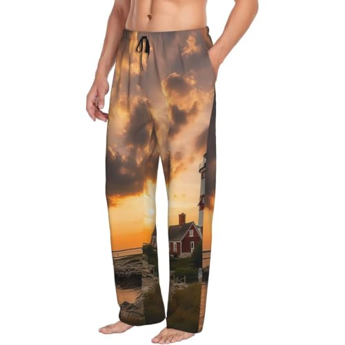 Pantalon de pyjama pour homme doux 2XL vêtement de nuit ample et confortable avec grandes poches