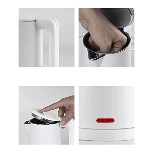 Hervidor eléctrico 1000W acero inoxidable 800ml negro miniatura 7