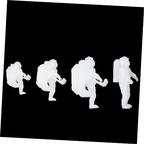 CIMAXIC 4pcs Space Man Filler Decor 3D Mini Astronaut Epoxy Crafts Filler for Office Decor