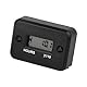 NInE-ROnG Jayron Digital LCD Induktiver Betriebsstundenzähler Stundenzähler Wasserdicht Für Marineboot Schneefräse Wechselrichter Generator Rasenmäher und Kleiner Gasmotor(HM006A,Schwarz)