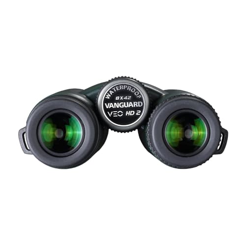 Image of Vanguard VEO HD2 8X42 Binocular (8420) I Composite Carbon Fibre Material, Hoya (ED) Glasses, Waterproof and Fog Proof I Neck Strap I Soft Bag, Black