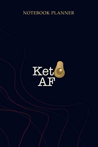 Notebook Planner Funny Keto Design for Low Carb Diet Lovers Avocado: Gym, Planning, Planner, 6x9 inch, Mom, To Do List, 114 Pages, Simple