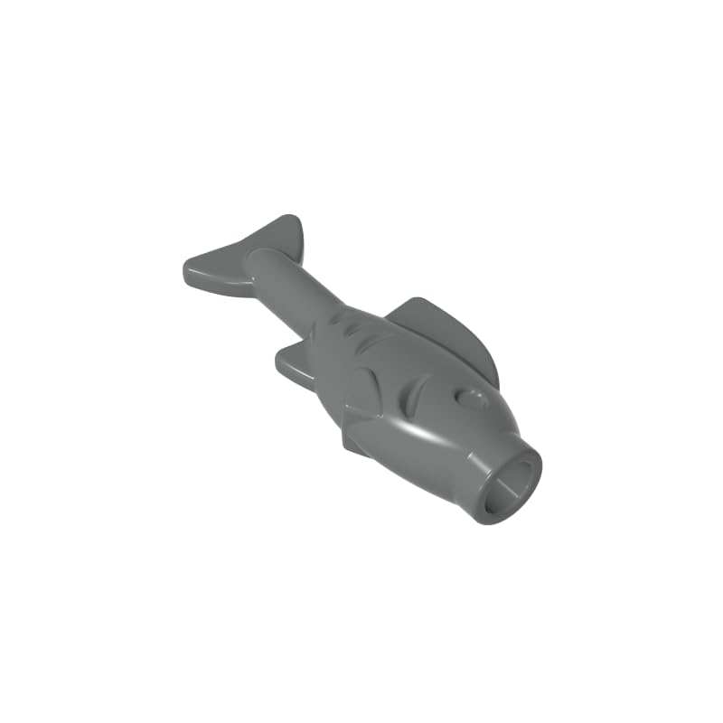 Gobricks Animals Small Fish 50PCS Compatible with Lego 64648 GDS-2120 Classic Bulk Toy MOC Color:Dark Bluish Gray โ image 1