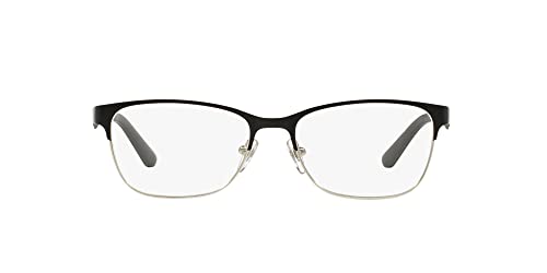 Vogue Eyewear Womens VO3940 Square Prescription Eyewear Frames, Matte Black/Demo Lens, 54 mm