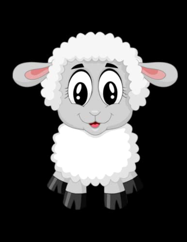 Notebook: Multipurpose Cute Sheep Notebook Unlined - Large (8.5 x 11"), 120 Ruled Pages, Matte Finish