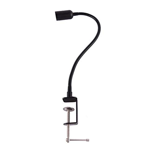 Preisvergleich Produktbild Patrick Leselampe klemmlampe 4W Klemmleuchte,dimmbare Bettleuchte mit 2 Helligkeitstufen 360° Flexibel Schwanenhals weiße Leselampe für Schlafzimmer Schreibtisch Büro Metall Kunststoff