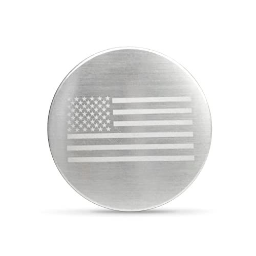 Dial Shifter Trim Plate Gear Shift Switch Knob Cover Decoration Sticker Stainless Steel Fit For Chrysler 300/200/Pacifica & Voyager,Dodge Ram 1500, Rebel & Ram 2500, Dodge Durango (Usa Flag Etched 02) #TOP11
