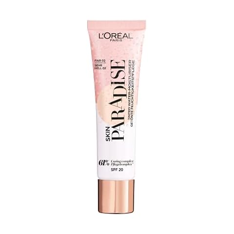 L'Oreal Paris Make-Up Designer Skin Paradise Water-Cream Hidratante con Color y SPF 20 Cover