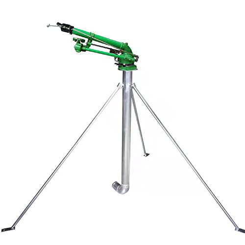 Pistolet d'arrosage agricole, Sp d'irrigation de grande surface avec support et buse de rechange, portée d'eau de 22 à 55 m, buse rotative à bascule grande surface, pulvérisateur de pelouse