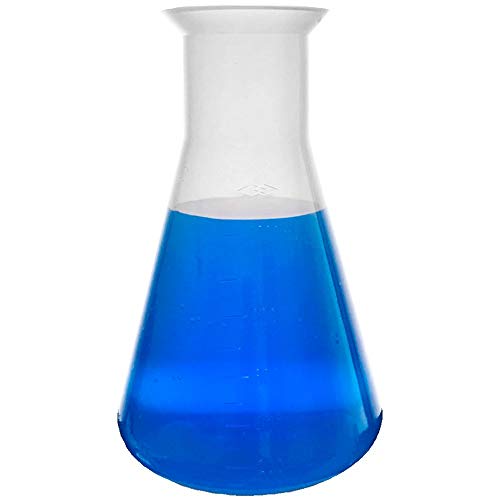 Plastic Erlenmeyer Flask Set - 5 Sizes - 50, 100, 250, 500, And 1000Ml, Karter Scientific 230D9 #TOP5