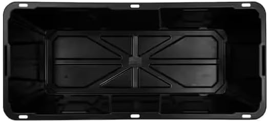 57 Gal. Tough Storage Tote in Black with Yellow Lid