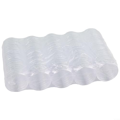Cajas transparentes para monedas, 200 piezas, 32 mm diámetro interno miniatura 2