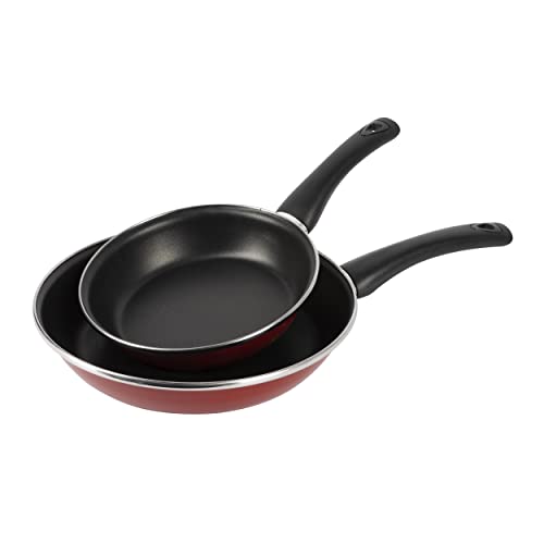 BERGNER Classique | Juego de 2 Sartenes de 20 y 26 cm | Fabricadas de Aluminio Forjado |Sartenes Antiadherentes | Apta para todo tipo de Cocinas | Libre de PFOA | Rojo