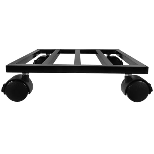 FUTUREORYY Soporte para Plantas Ruedas Móviles para Jardín Exterior, Base Rodante Estable de 20 CM Bandeja Resistente, Adecuado para Macetas Grandes y Pesadas, Movilidad 360° y Fácil