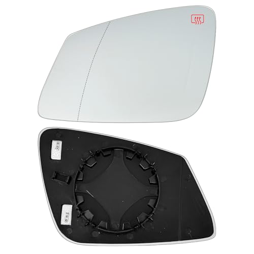 Convitex Heated Wing Mirror Glass, Side Door Wing Mirror Glass Replacement for BMW F20 F21 F22 F23 F30 F31 F32 F33 F34 F35 F36 F39 F48 F49 E84 i3 Car Series Wing Mirror Glass-Left Hand Passenger Side