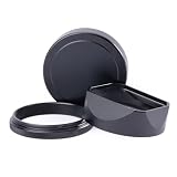Compatible for Fujifilm X100V X100VI Square Metal Lens Hood with Cap(X100V,Blue)