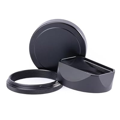Compatible for Fujifilm X100V X100VI Square Metal Lens Hood with Cap(X100V,Blue)