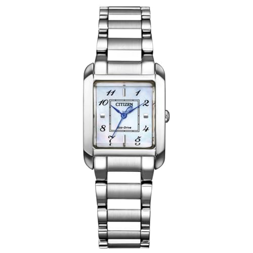 [Citizen] 腕時計 エコ・ドライブ 防水 白蝶貝 SQUARE Collection シルバー EW5600-87D レディース
