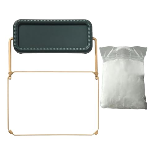 Acunny Sink Waste Rack, Waste Rack for Sink, Kitchen Filter Holder with Sink Strainer Mesh Bag, Folding Sieve Rack for Food Waste