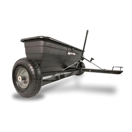 Agri-Fab Polypropylene 45-0288 175-Pound Max Tow Behind Drop Spreader, Black
