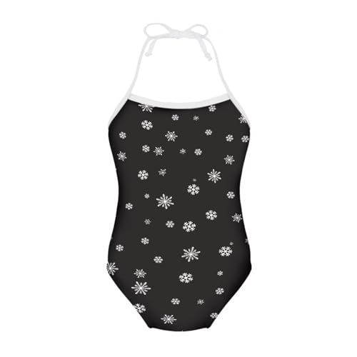 Image of Girls One Pieces Christmas Swimsuit Cute Swimwear Bathing Suits Beach Sport Halter Swimwear Vacation Pool Party Size