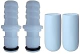 Parts Shop Replacement 2 M236 Male Connectors + 2 Caps for Testing Sleep Number Bed Air Chamber leaks