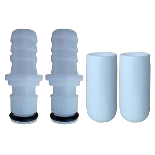 Parts Shop Replacement 2 M236 Male Connectors + 2 Caps for Testing Sleep Number Bed Air Chamber leaks