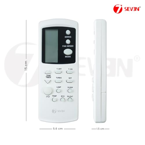 Image of 7SEVEN Compatible with Godrej AC Remote Control Model 210A Suitable for Inverter and Non Inverter Air Conditioner - Match Key by Key Exactly with Existing Remote Function