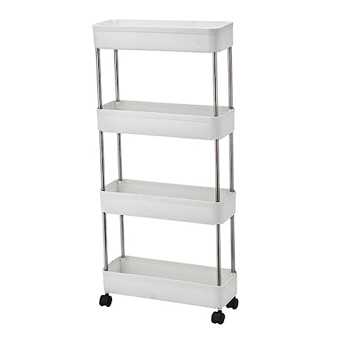 KICHOUSE 4 Carro De Baño Bandejas Estante Perfume Accesorios Multifuncional Organizador Cesta De Almacenamiento Titulares De Maquillaje Titular De Maquillaje Polipropileno