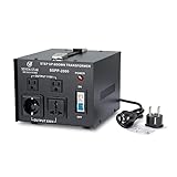 Seven Star Voltage Converter Transformer | Voltage Step up/Step Down | 110/120 watts to 220/240 watts and 220/240 watts to 110/120 watts | Circuit Breaker Protection | Heavy duty-2000 watts