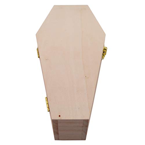 PrimoLiving petbye Holz Kleintiersarg Natur belassen - Größe S für sehr kleine Haustiere - Tiersarg mit festem Metallverschluss - Sarg aus hochwertigem Holz