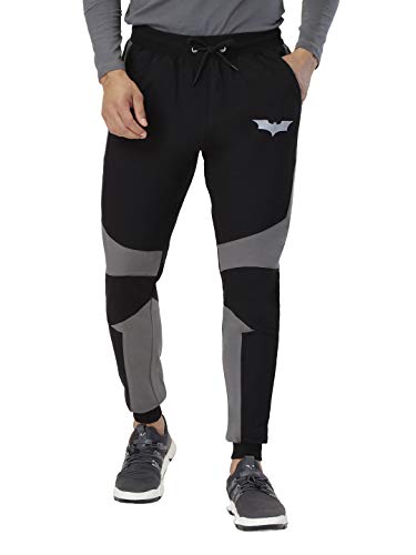 Image of The Souled Store Men Official Batman: Vigilante Black Printed Joggers
