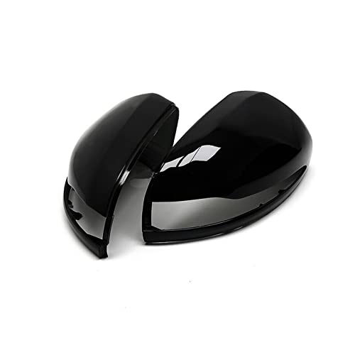 Coques de rétroviseur noir pour Mercedes Classe C E GLC W205 W213 X253 LHD 2016-2020 2 pièces