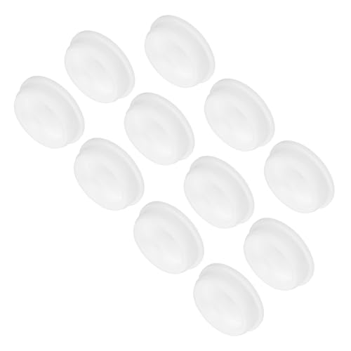 Image of MECCANIXITY 11pcs T-Shaped Silicone Plugs 51.3mm 2 Inch Dia Snap in Plug Hole Seal Cover Round Rubber Stopper for Kitchen Rubber Bulkheads Waterproof Sealing Plugs White