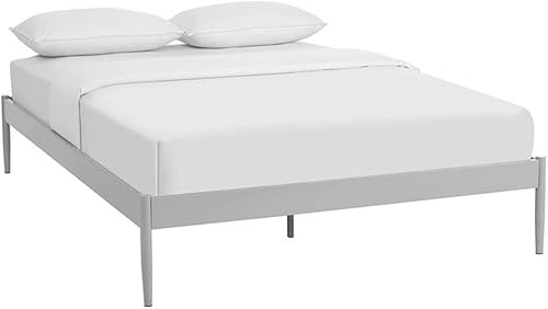 Miniatura 1 de Hawthorne Collections Cama moderna de metal con plataforma Queen en gris