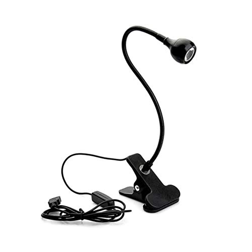 Veilleuse USB pour ordinateur portable, clavier à LED, lampe de bureau à clip, lampe de protection des yeux 1 W (Noir) Cover