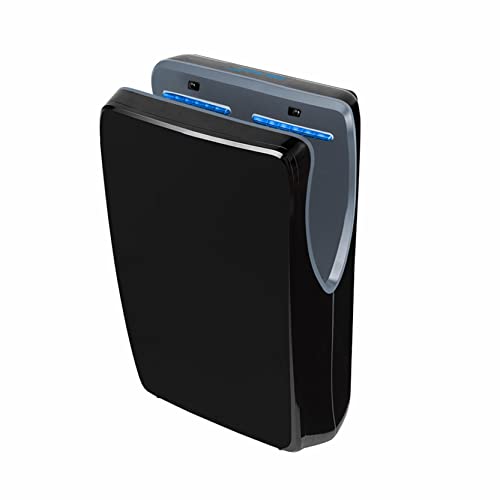 Jofel - Secamanos Óptico de Alto Rendimiento (540 Km/h) 1500W, Secador de Manos Automático, Rápido, Tipo Cortina, Depósito Recogeaguas, Modelo Jet Smart Carcasa ABS Antibacteriana, AA24650 Negro