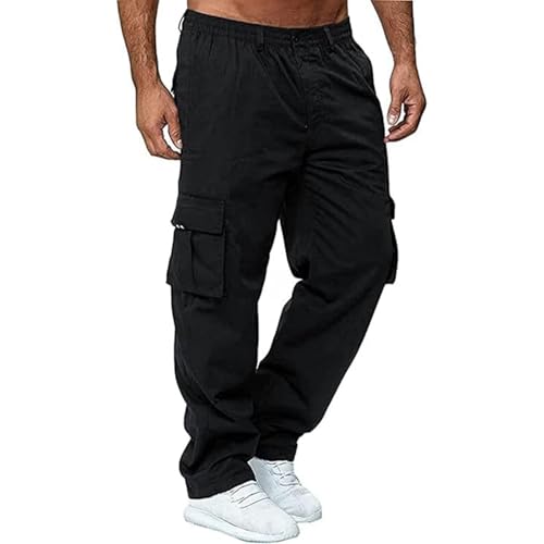 MOKBAY Pantalons Sécurité Pantalons Homme avec Poche de Randonnée Pantalon Moto Vêtements de Sécurité Treillis Militaire Securite Slim Pantalon de...