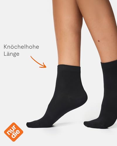Nur Die Bambus Kurzsocken 2er Pack Damen Kurzschaft Bambussocken Socke weich atmungsaktiv