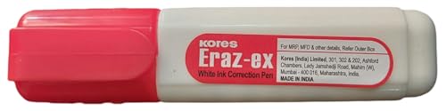 Kores Eraz-ex White Ink Correction Pen 12ml, Set of 20 Pack of 20 - Image 6