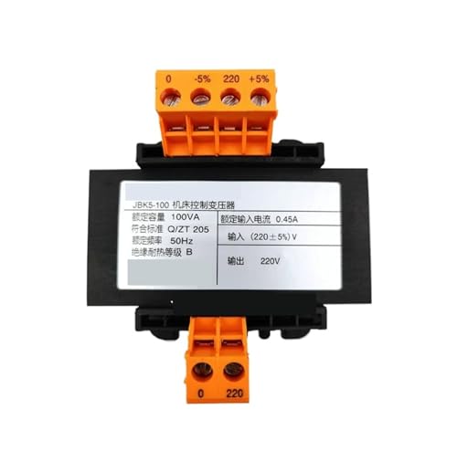 Transformateur de commande JBK5-100VA 220V protégeant les circuits de machine