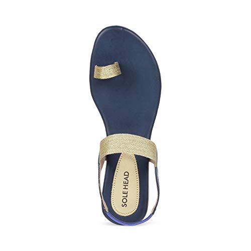 Image of SOLE HEAD Black Flat Women Sandal