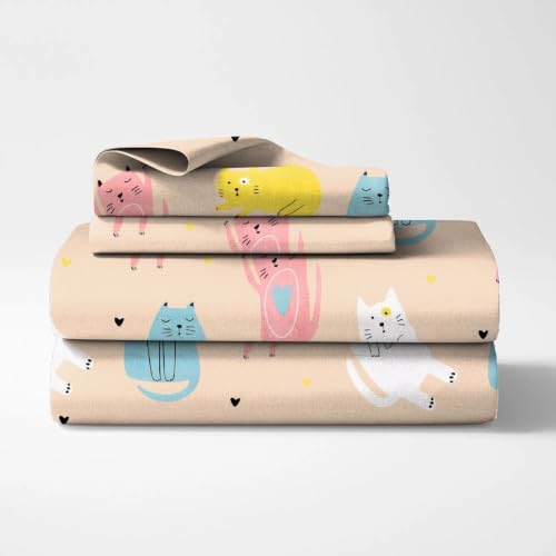 Image of COZY FURNISH Microfiber Cotton Single Bedsheet with 1 Pillow Cover, 60 x 90 Inches, Soft and Comfortable Bedding Set