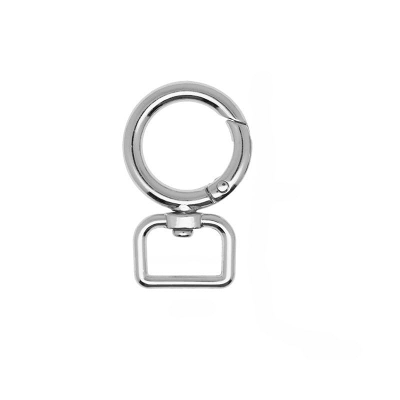 Swivel Clasps Hook, Snap Hook Swivel Clasp 9-25mm Multicolor 60 pcs(16mm Silver)
