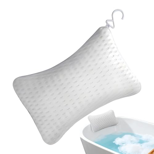 Cojín de baño para bañera, fibra de poliéster antideslizante, reposacabezas para baño, accesorios de bañera para una experiencia de spa relajante, para baño, hogar, spa, hotel, sanitario