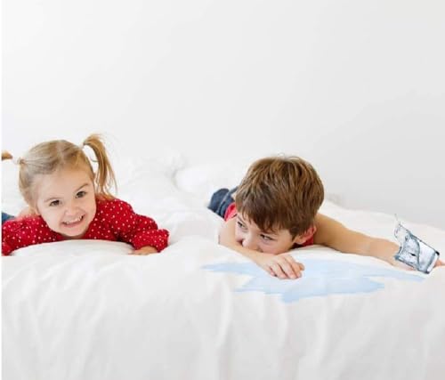 Image of Waterproof Mattress Protector King Size 72x72 - Waterproof Terry Cotton Mattress Protector /Bed Cover King Size Bed - White Color - Water Proof Mattress Protector for Kids Urine